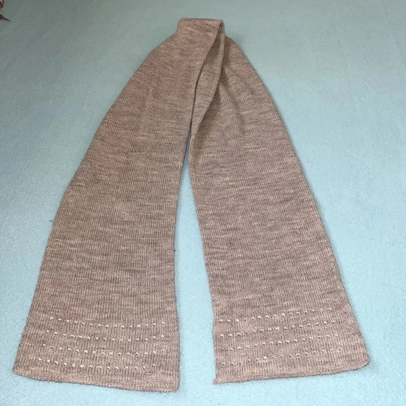 JOE BOXER rhinestone bling knit gray soft scarf size OSFM - Picture 1 of 7
